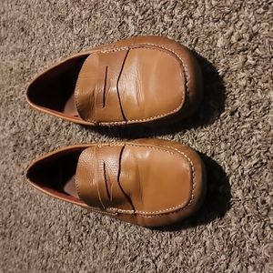 Donald pliner leather moc loafer